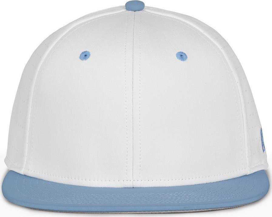The Game GB998 Perforated GameChanger Cap - White Columbia Blue - HIT a Double - 2