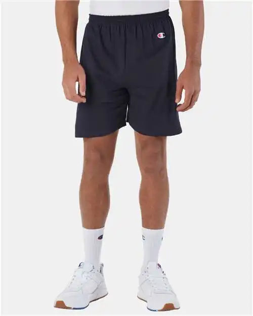Champion 8187 Cotton Gym Shorts - Navy