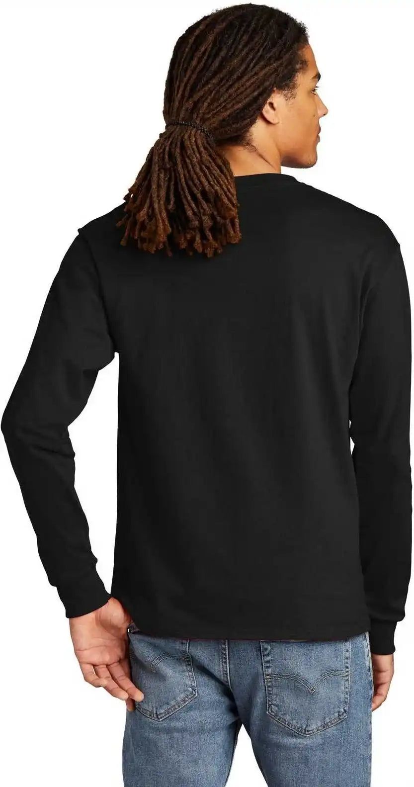 Champion Cc8c Heritage 5.2 Oz Jersey Long Sleeve Tee Black