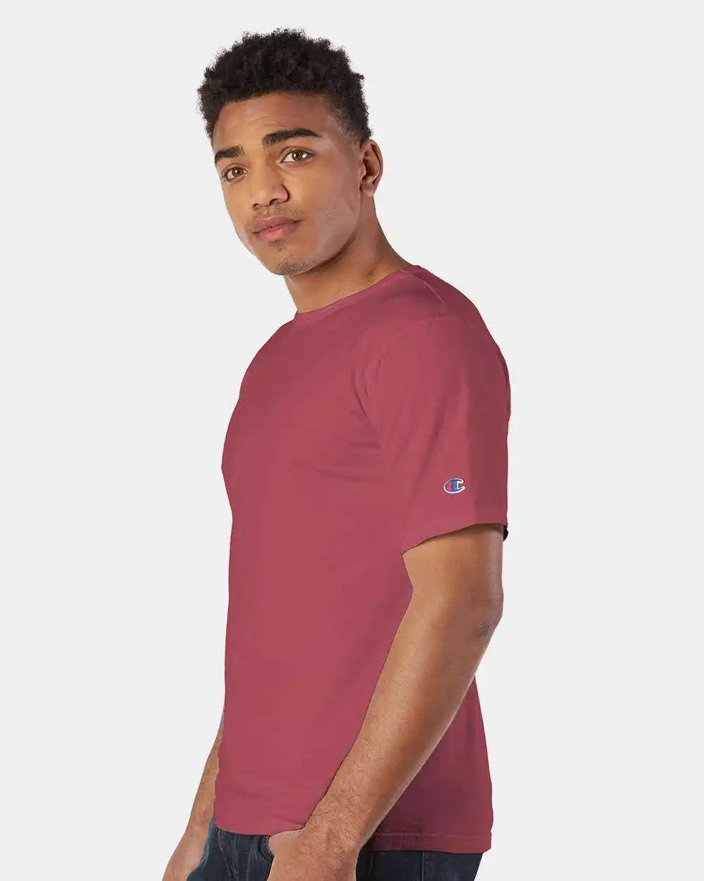 Champion Cd100 Garment Dyed Short Sleeve T-shirt - Crimson