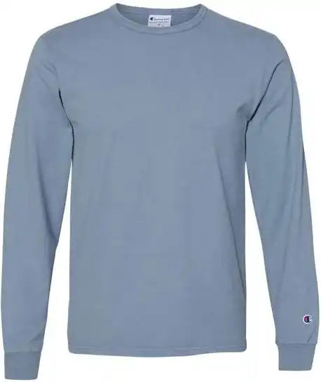 Champion Cd200 Garment Dyed Long Sleeve T-shirt - Saltwater