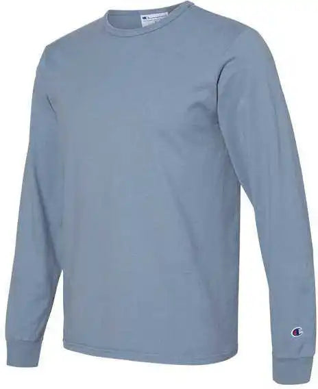 Champion Cd200 Garment Dyed Long Sleeve T-shirt - Saltwater