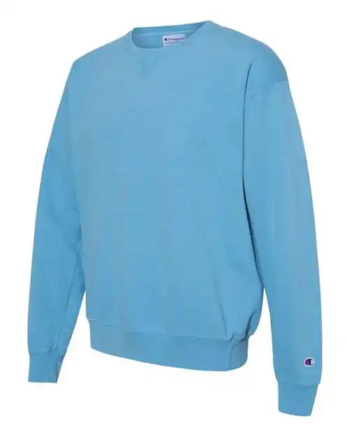 Champion Cd400 Garment Dyed Crewneck Sweatshirt - Delicate Blue
