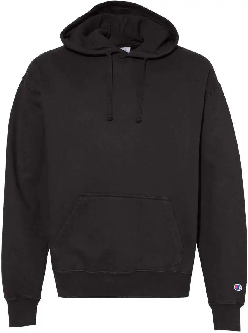 Champion Cd450 Garment Dyed Hooded Sweatshirt - Black