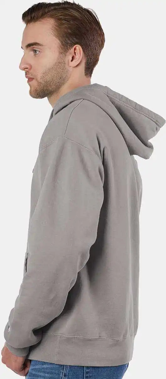 Champion Cd450 Garment Dyed Hooded Sweatshirt - Concrete