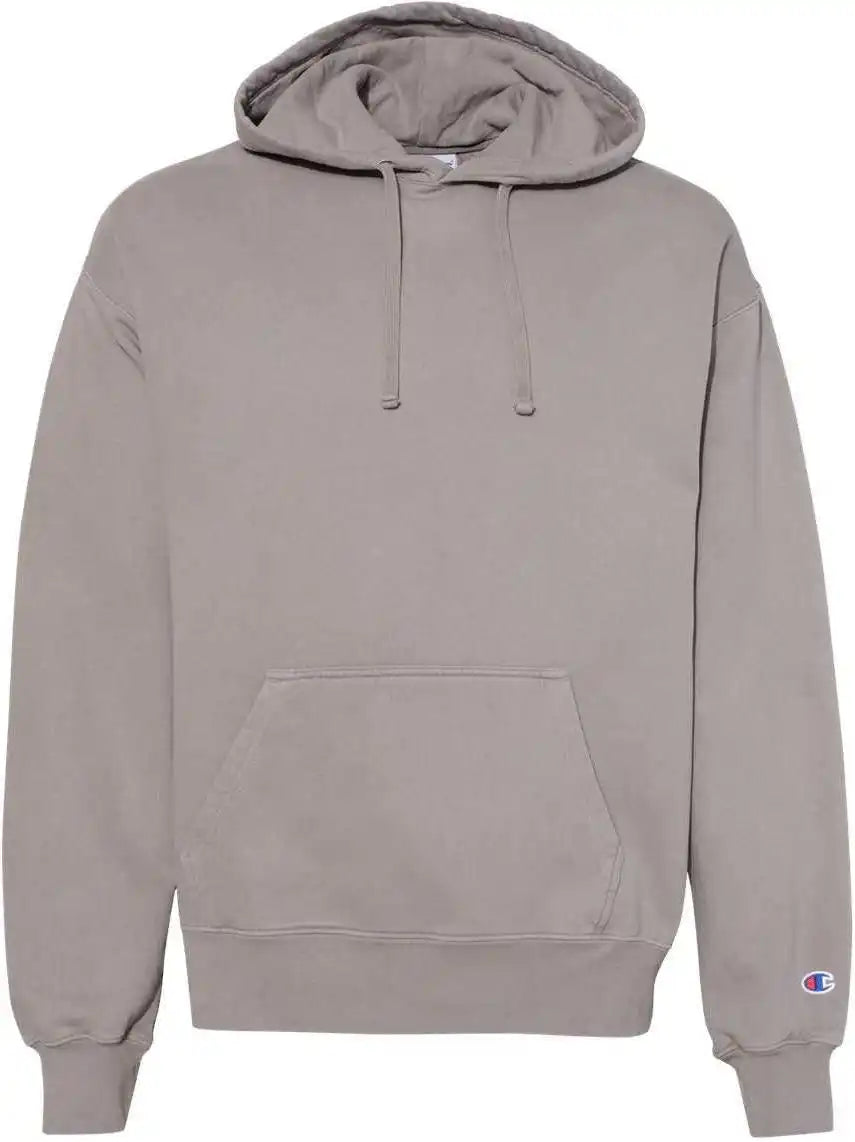Champion Cd450 Garment Dyed Hooded Sweatshirt - Concrete