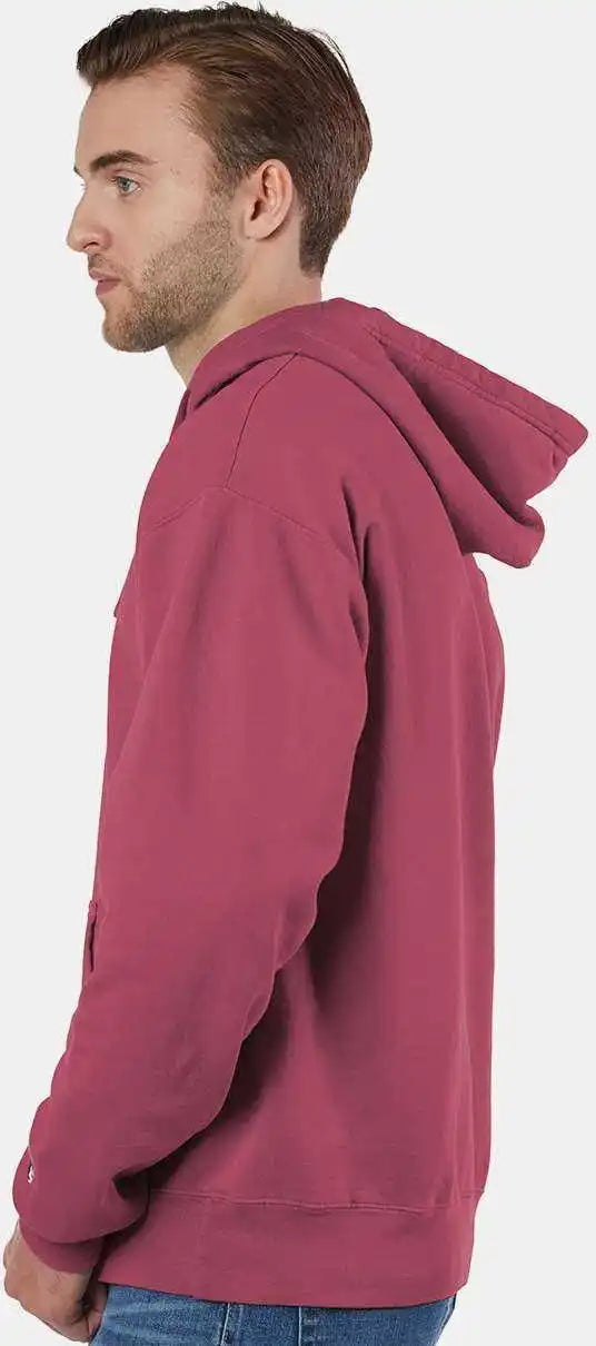 Champion Cd450 Garment Dyed Hooded Sweatshirt - Crimson