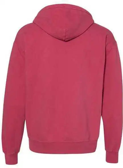 Champion Cd450 Garment Dyed Hooded Sweatshirt - Crimson