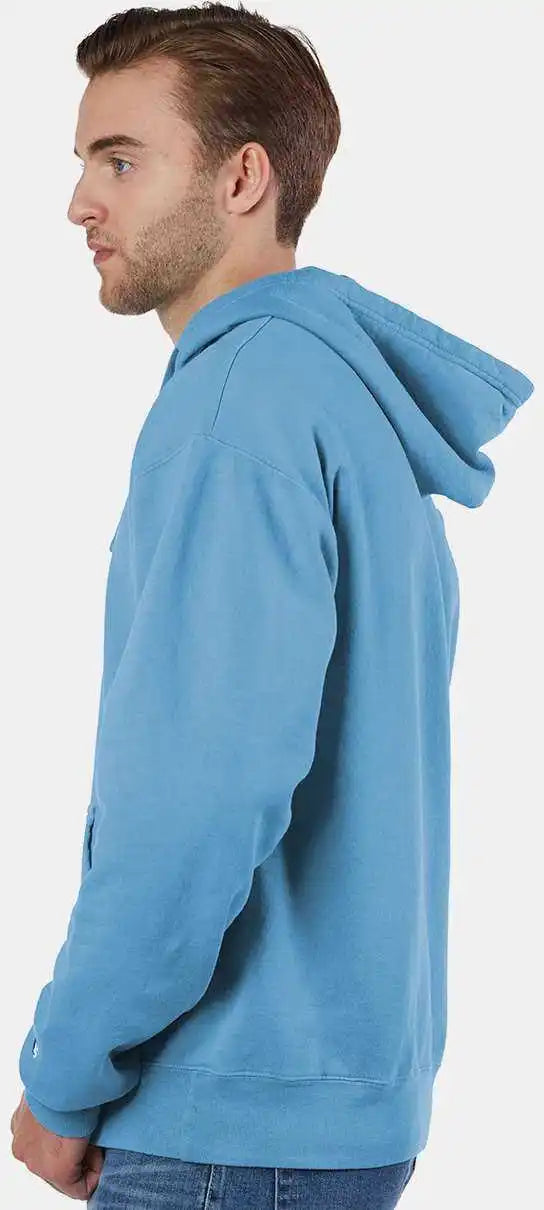 Champion Cd450 Garment Dyed Hooded Sweatshirt - Delicate Blue