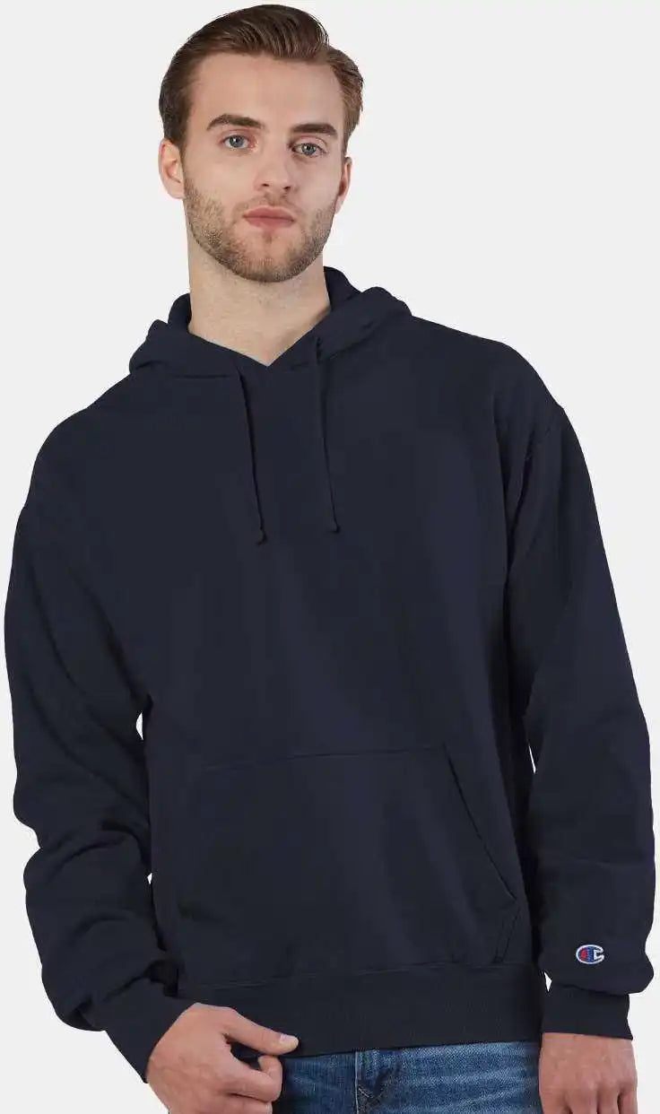 Champion Cd450 Garment Dyed Hooded Sweatshirt Navy
