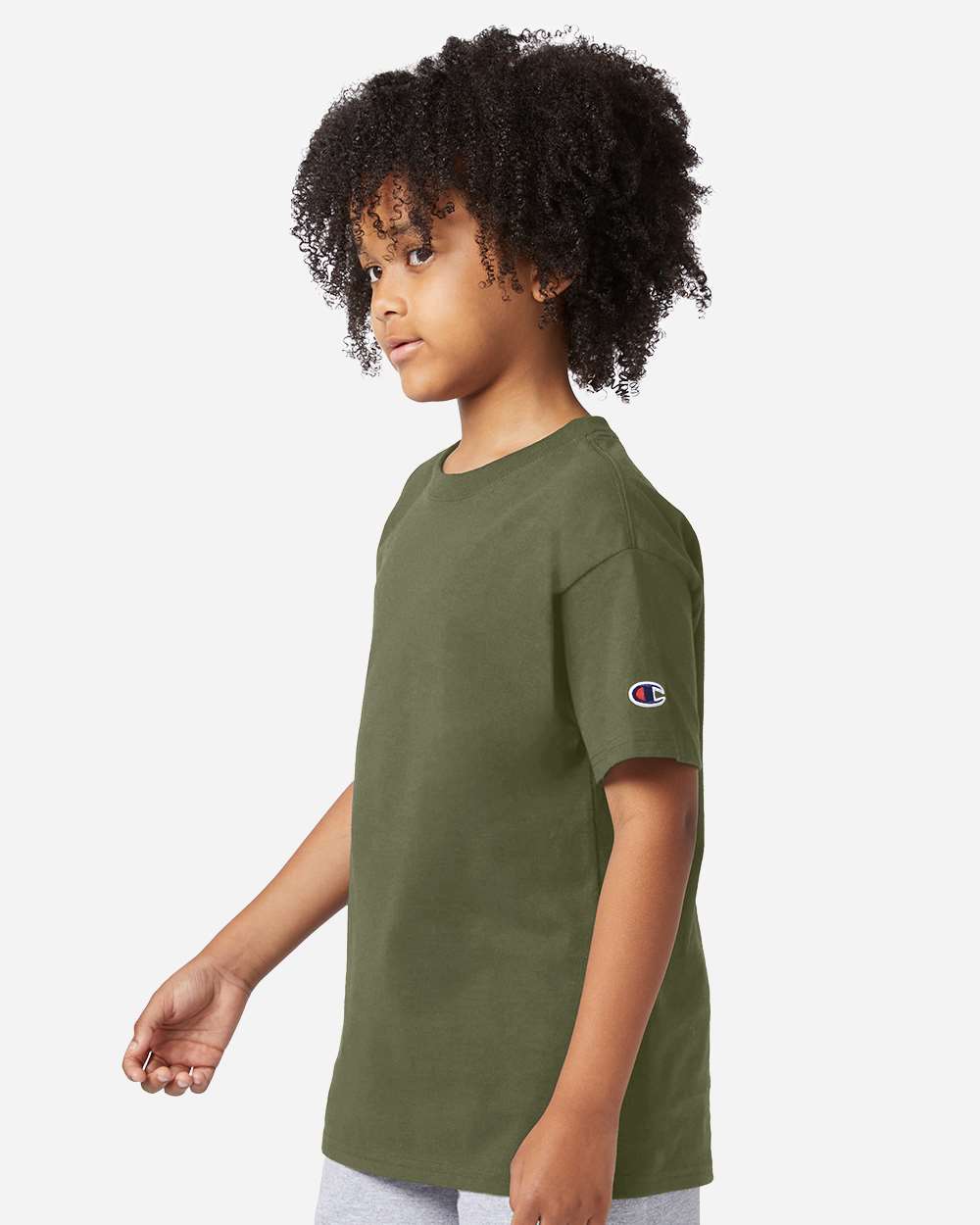 Champion Ch1081 Youth Jersey T-shirt - Fresh Olive