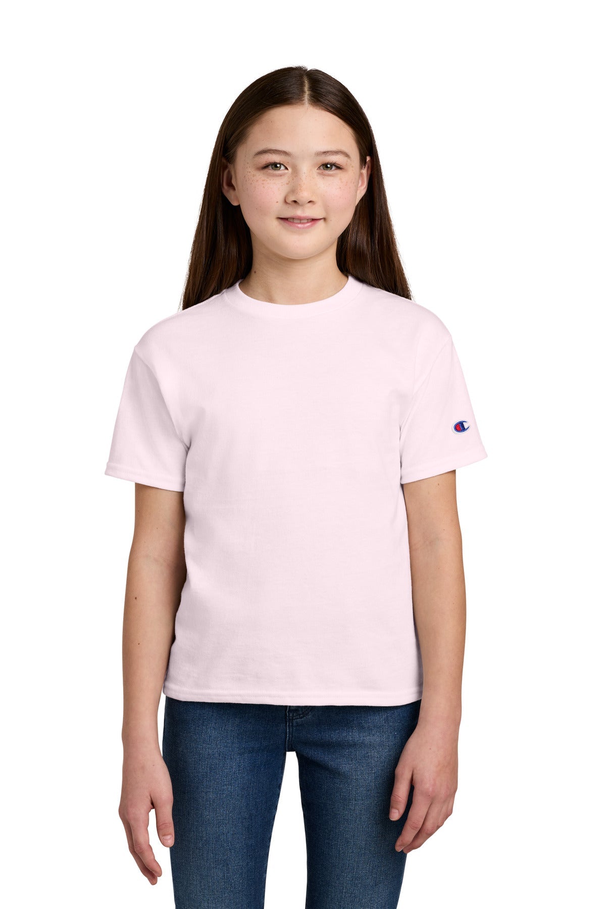 Champion Ch1081 Youth Jersey T-shirt - Lilac Pink