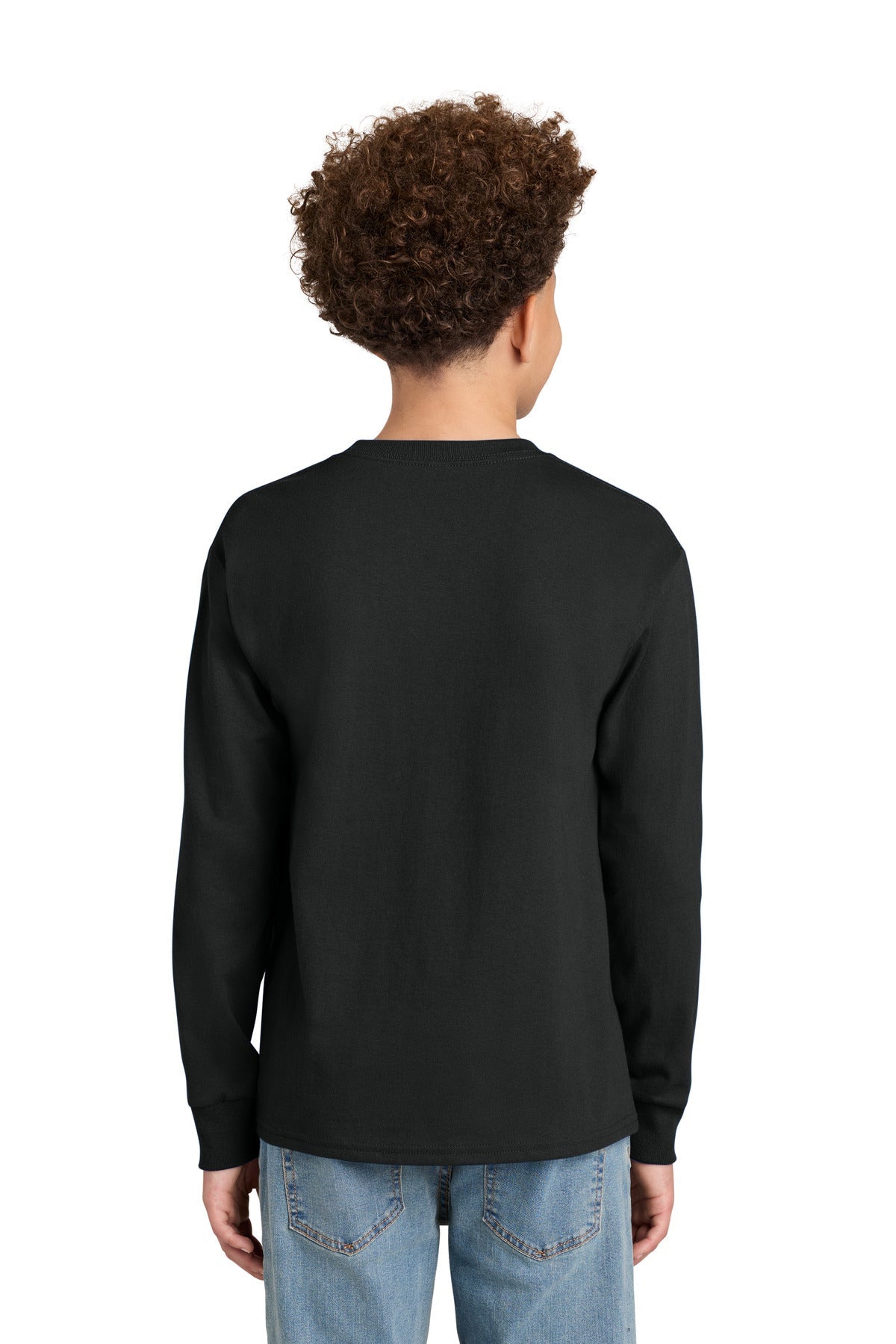 Champion Ch1751 Youth Long Sleeve T-shirt - Black