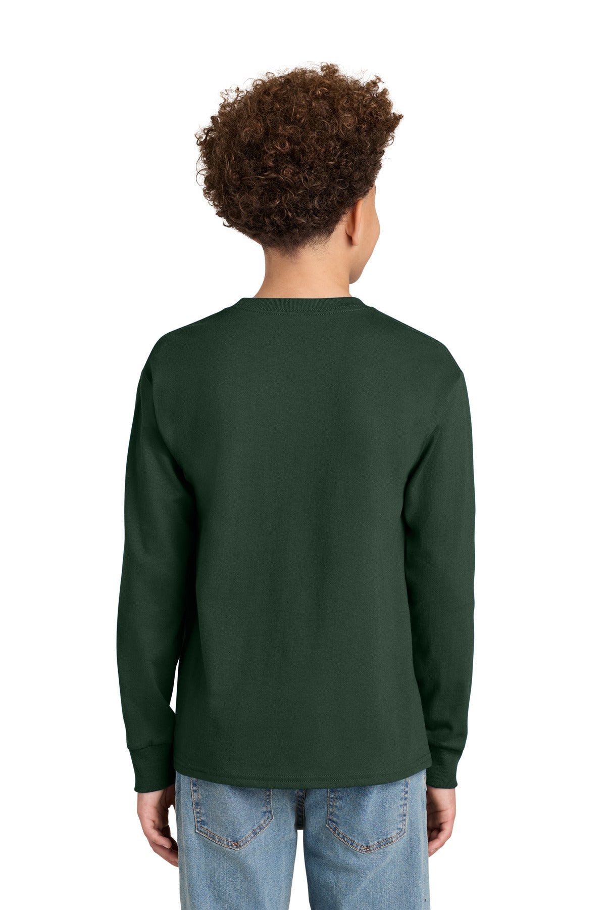 Champion Ch1751 Youth Long Sleeve T-shirt - Dark Green