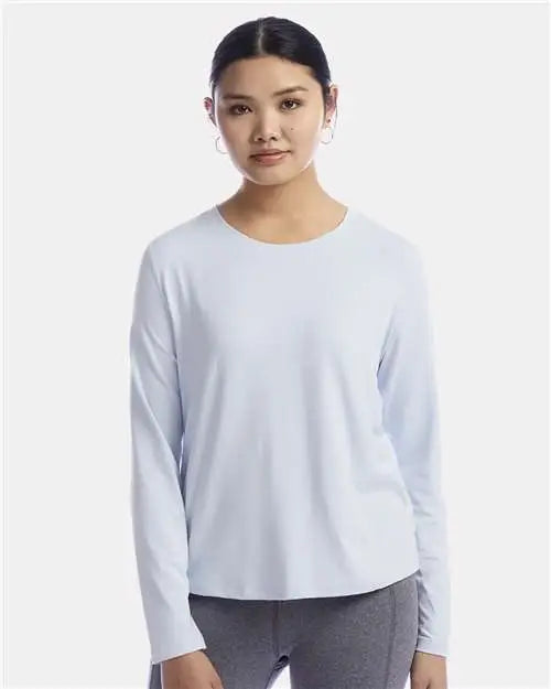 Champion Chp140 Women’s Sport Soft Touch Long Sleeve T-shirt - Collage Blue