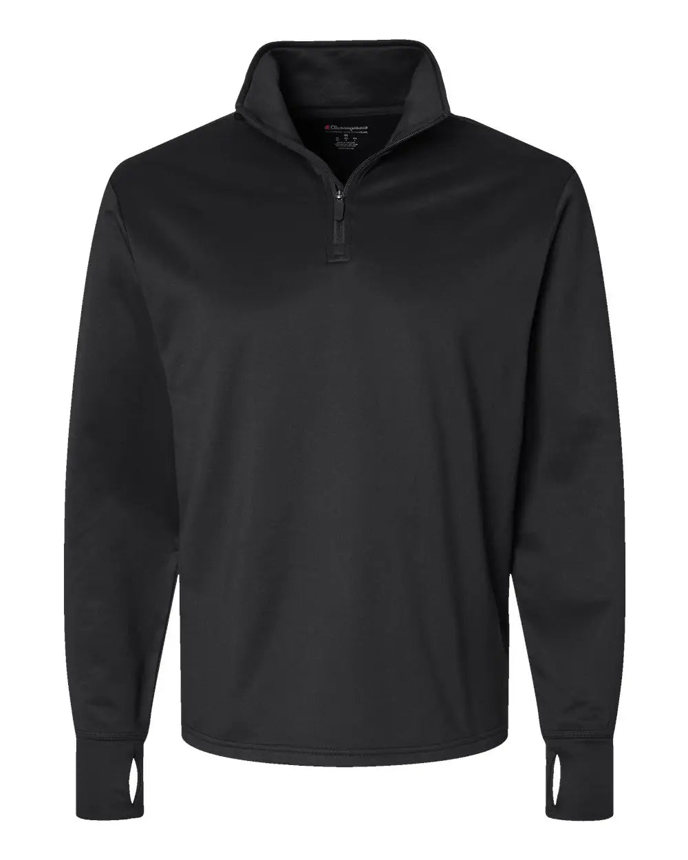 Champion Chp190 Sport Quarter-zip Pullover - Black - s