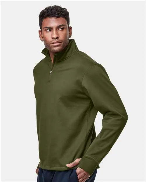 Champion Chp190 Sport Quarter-zip Pullover - Fresh Olive