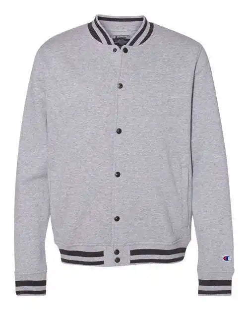 Champion Co100 Unisex Bomber Jacket - Oxford Grey Charcoal Heather