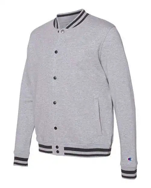 Champion Co100 Unisex Bomber Jacket - Oxford Grey Charcoal Heather