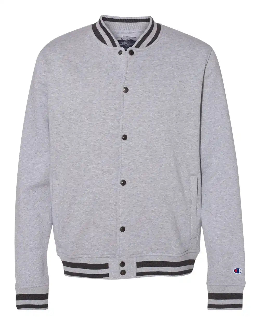 Champion Co100 Unisex Bomber Jacket - Oxford Grey Charcoal Heather - Grey/ / Xl