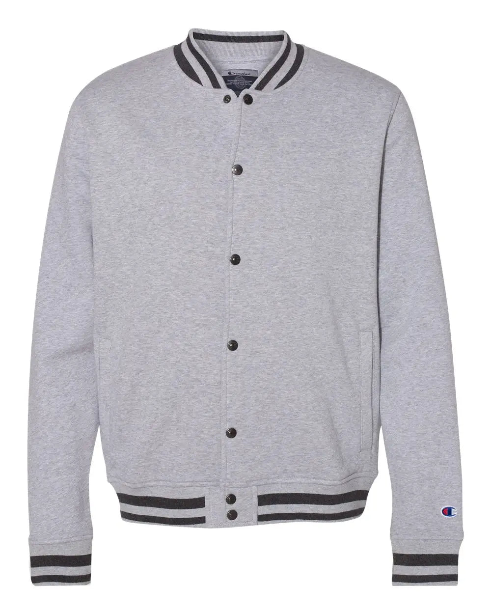 Champion Co100 Unisex Bomber Jacket - Oxford Grey Charcoal Heather - Gray Dark / Xl