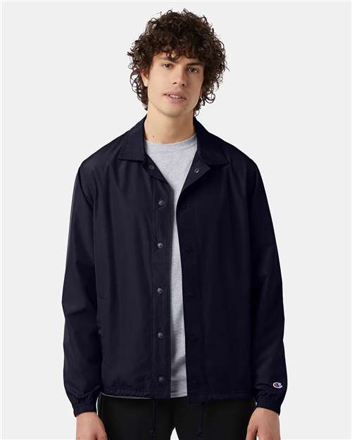 Champion Co126 Coach’s Jacket - Navy