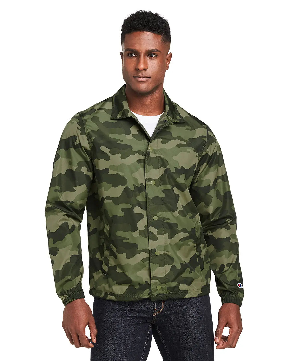 Champion Co126 Coach’s Jacket - Olive Green Camo