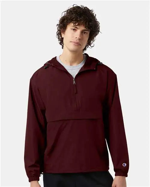 Champion Co200 Packable Anorak Jacket - Maroon