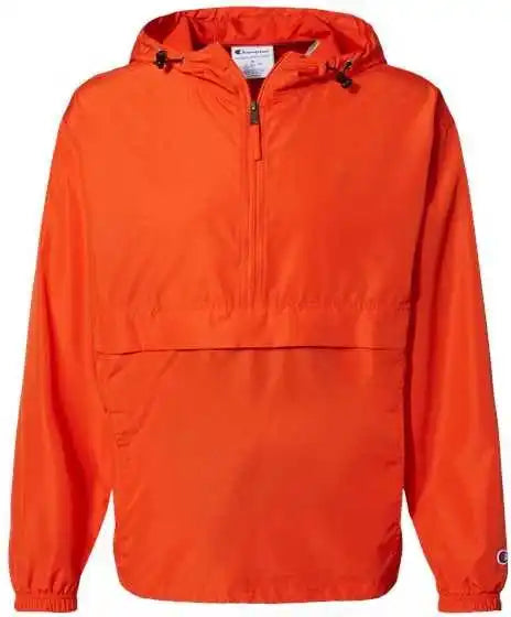 Champion Co200 Packable Quarter Zip Jacket Orange