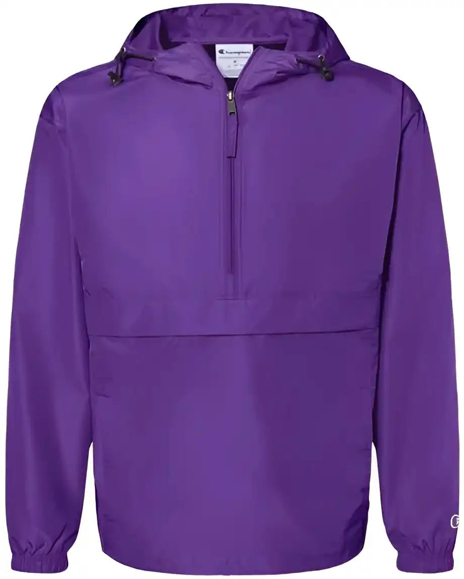Champion Co200 Packable Quarter Zip Jacket Purple