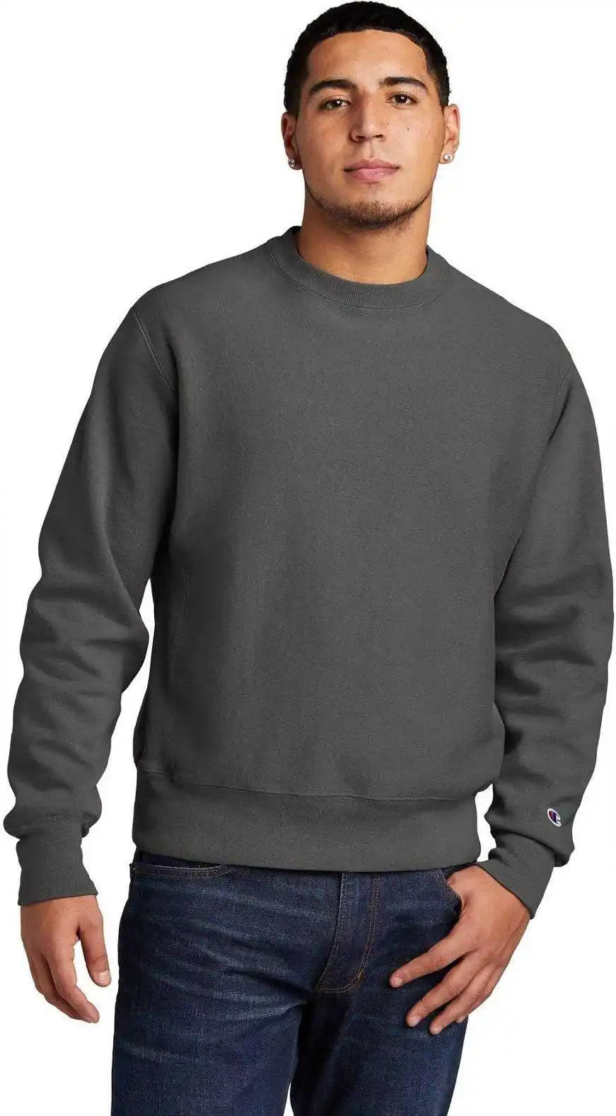 Champion Gds149 Reverse Weave Garment-dyed Crewneck Sweatshirt - New Railroad