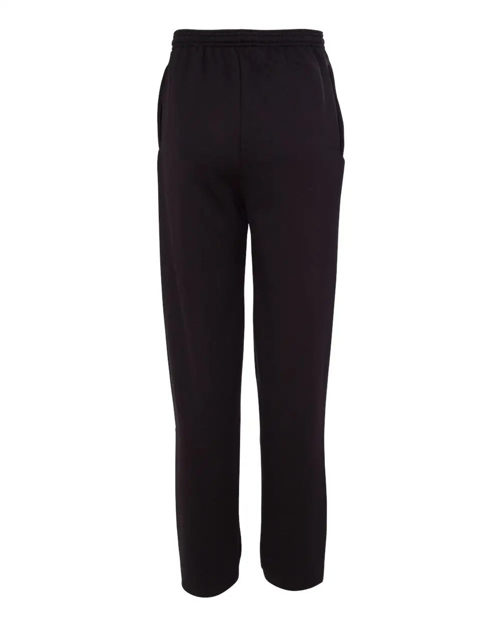 Champion P800 Powerblend Open-bottom Sweatpants with Pockets - Black