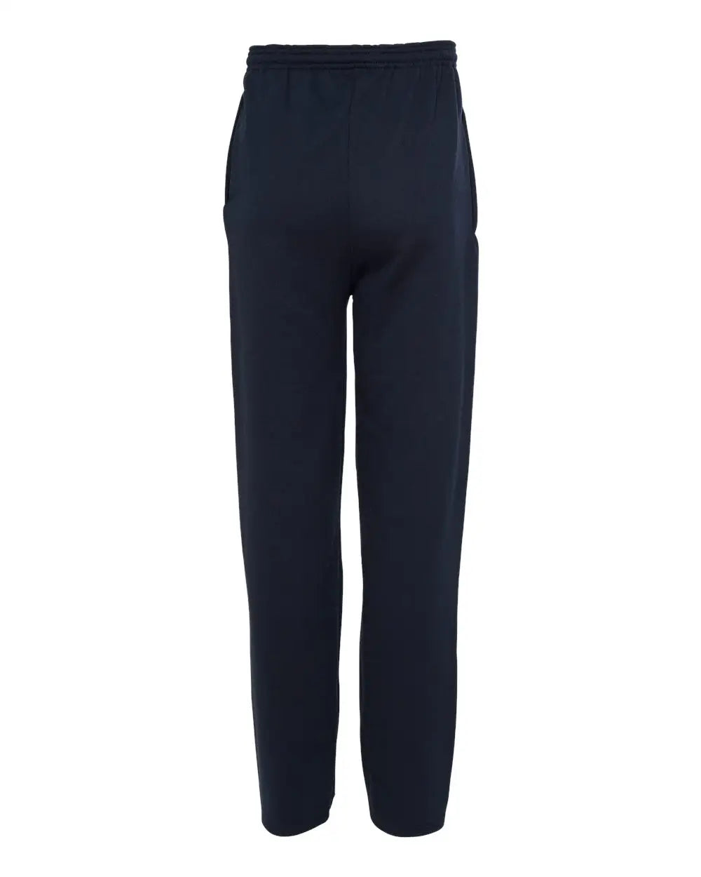 Champion P800 Powerblend Open-bottom Sweatpants with Pockets - Navy