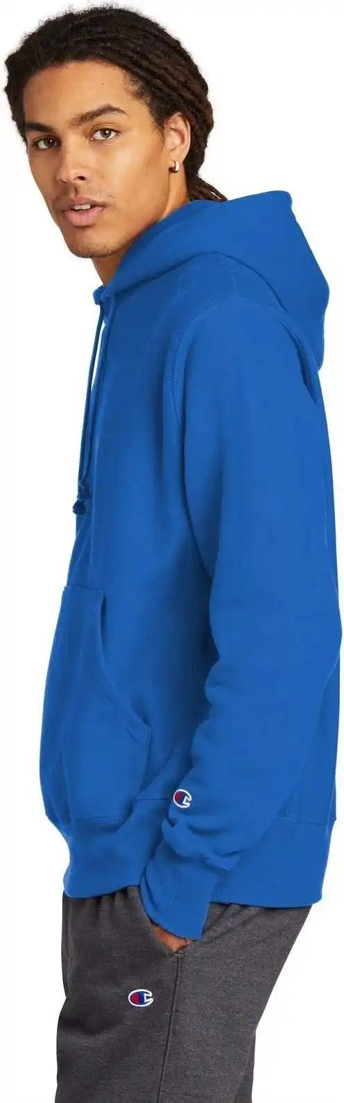 Champion S101 Reverse Weave Hooded Sweatshirt - Athletic Royal