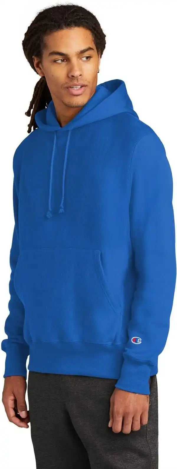 Champion S101 Reverse Weave Hooded Sweatshirt - Athletic Royal