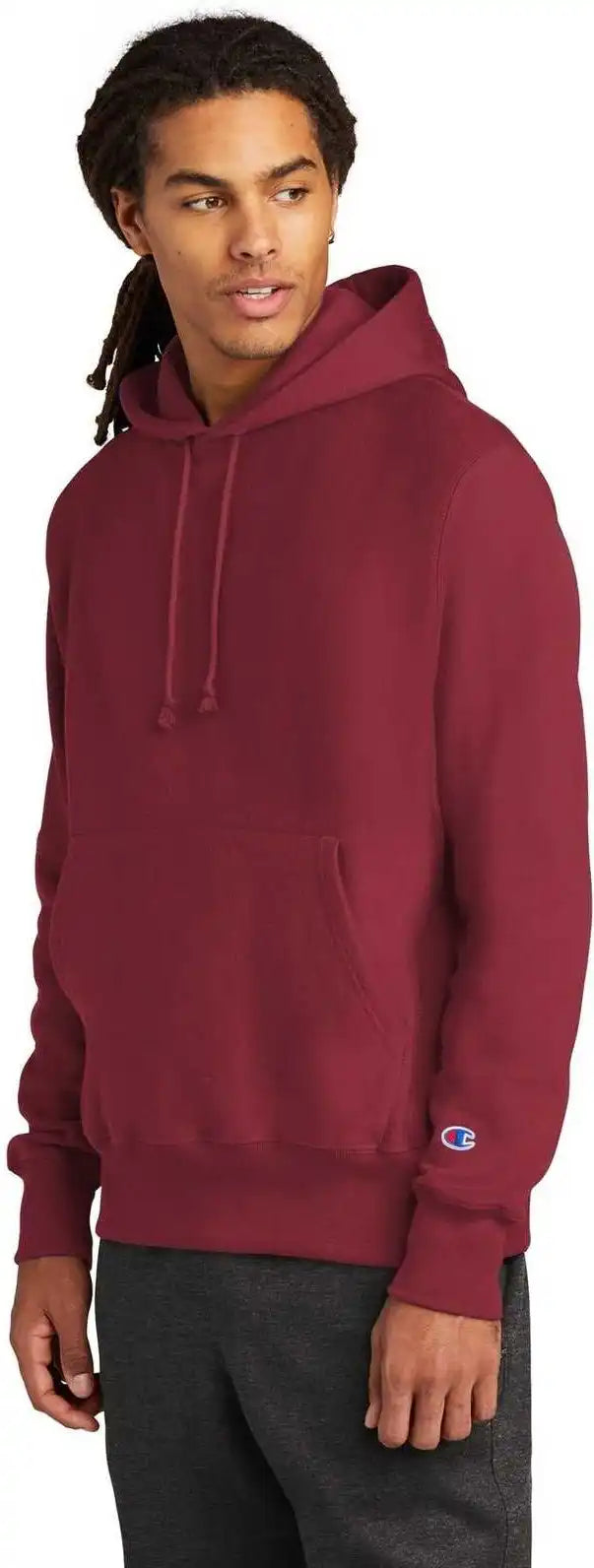 Champion S101 Reverse Weave Hooded Sweatshirt Cardinal