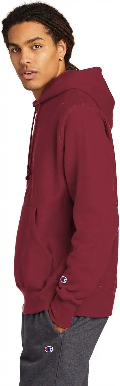 Champion S101 Reverse Weave Hooded Sweatshirt Cardinal