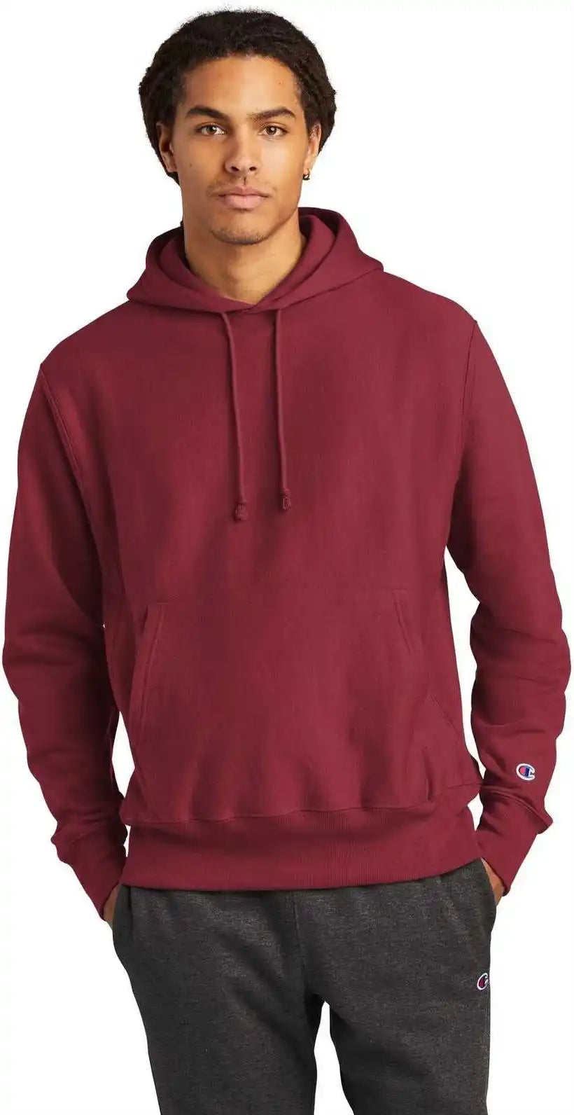 Champion S101 Reverse Weave Hooded Sweatshirt Cardinal