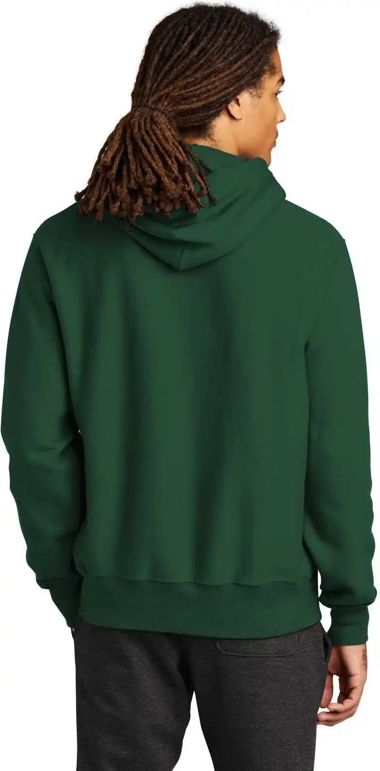 Champion S101 Reverse Weave Hooded Sweatshirt - Dark Green