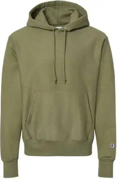 Champion S101 Reverse Weave Hooded Sweatshirt Fresh Olive