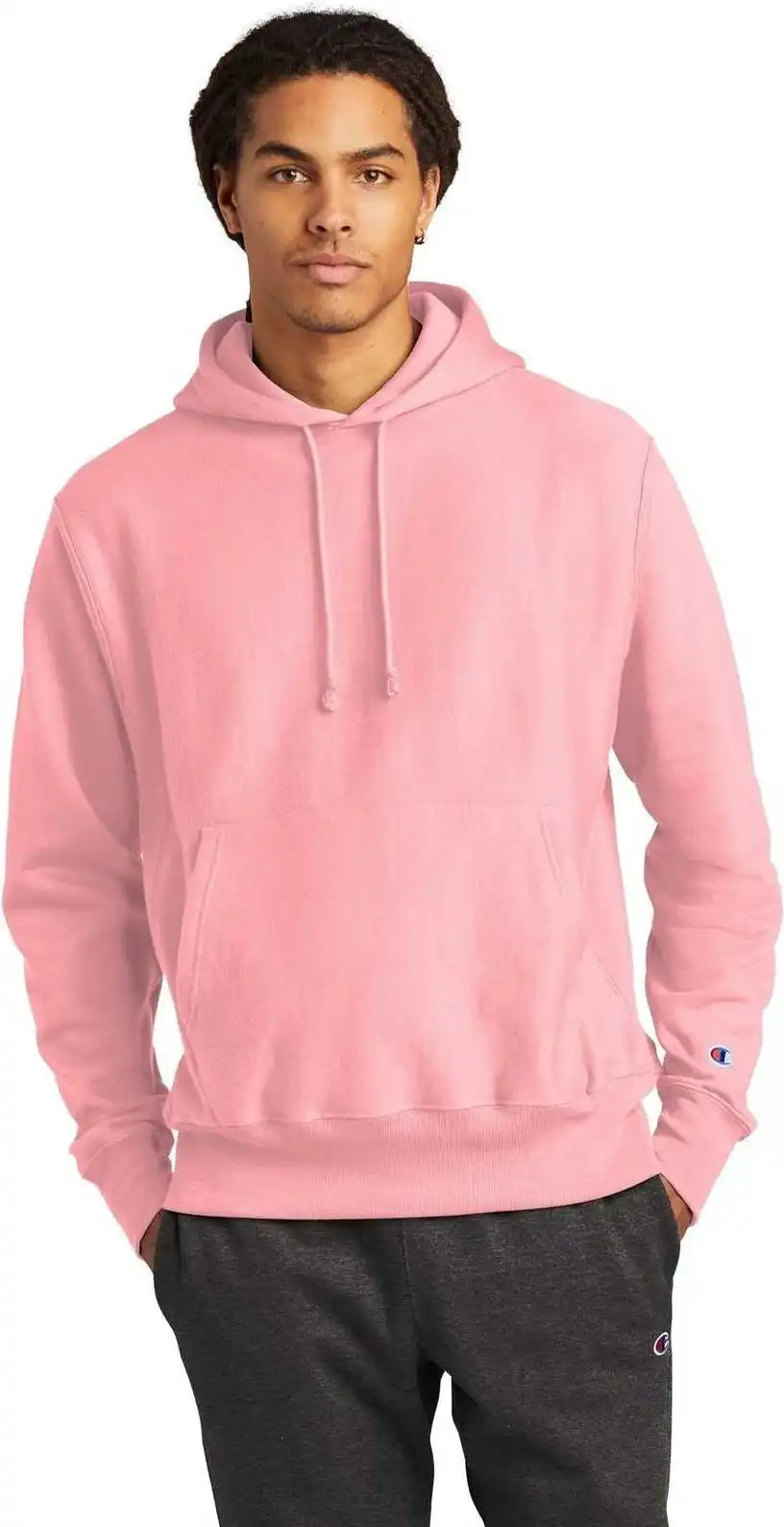 Champion S101 Reverse Weave Hooded Sweatshirt - Pink Candy