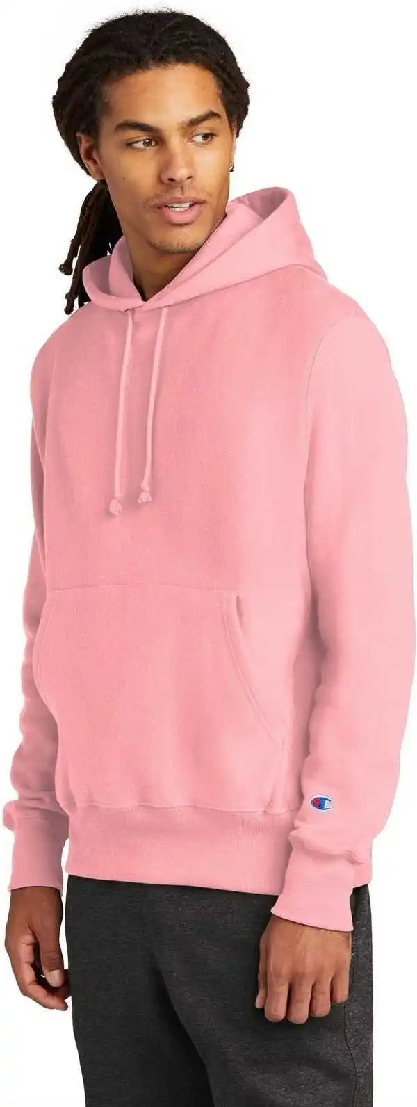 Champion S101 Reverse Weave Hooded Sweatshirt Pink Candy