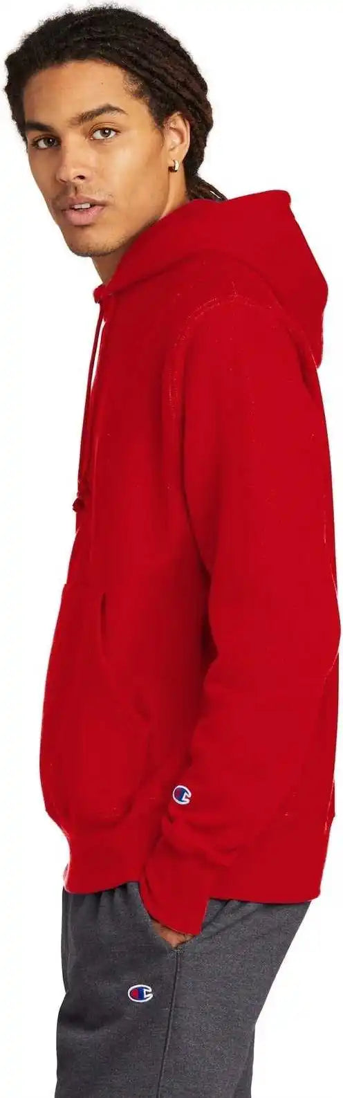Champion S101 Reverse Weave Hooded Sweatshirt - Red
