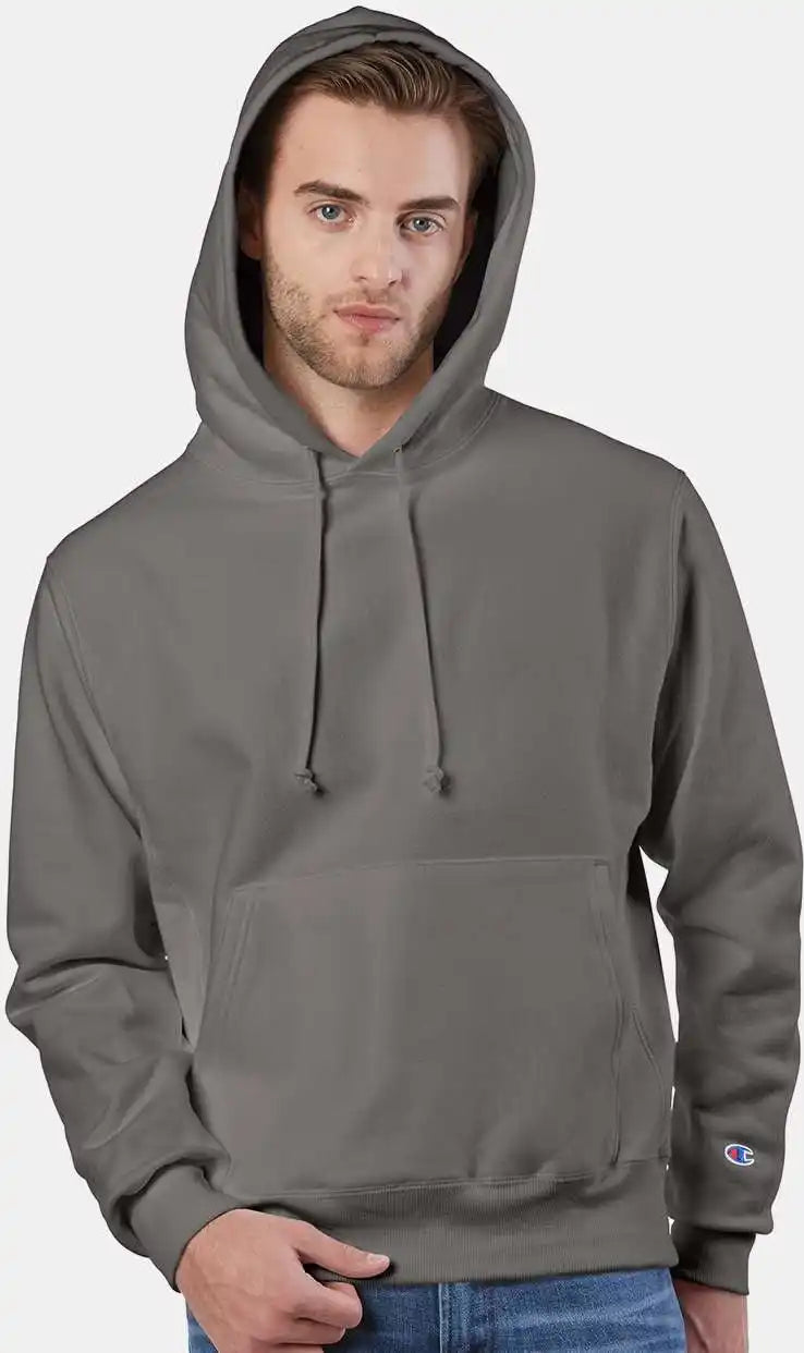 Champion S101 Reverse Weave Hooded Sweatshirt - Stone Grey