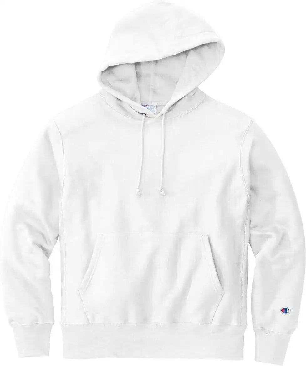 Champion S101 Reverse Weave Hooded Sweatshirt White
