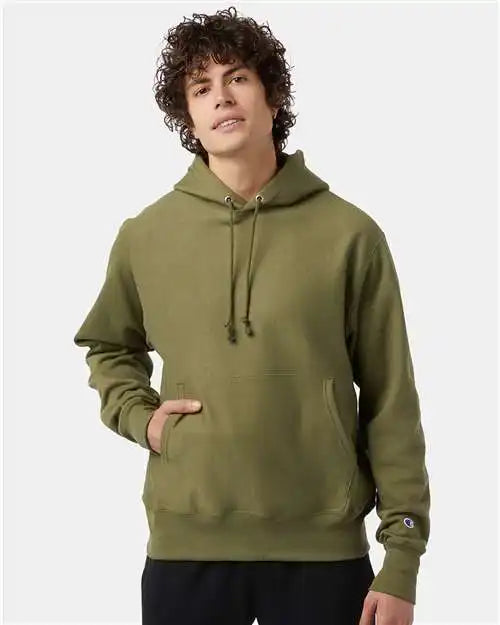 Champion S101 Reverse Weave® Hooded Sweatshirt - Fresh Olive