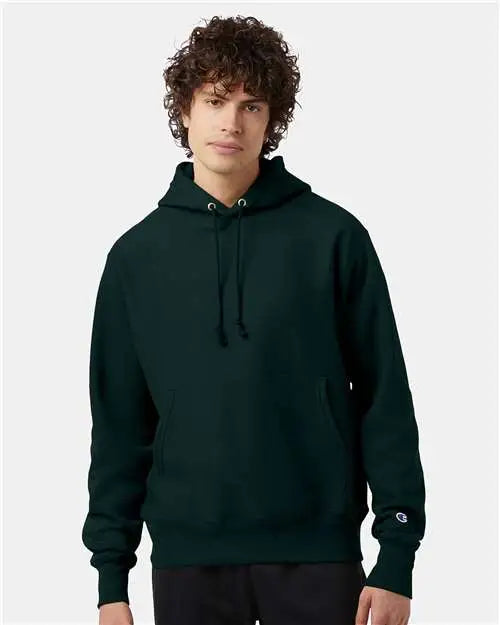 Champion S101 Reverse Weaveâ Hooded Sweatshirt - Dark Green