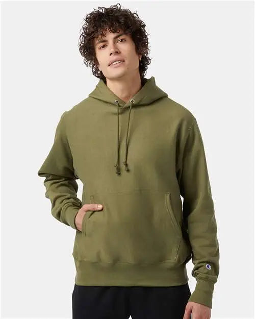 Champion S101 Reverse Weaveâ Hooded Sweatshirt - Fresh Olive