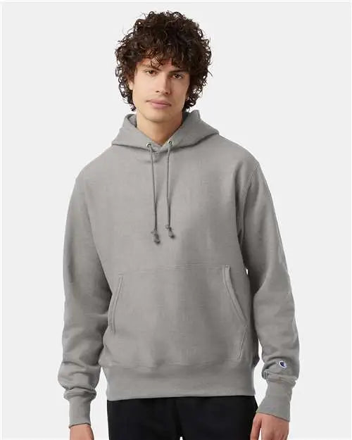 Champion S101 Reverse Weaveâ Hooded Sweatshirt - Oxford Grey