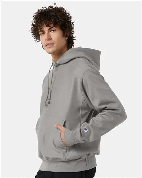 Champion S101 Reverse Weaveâ Hooded Sweatshirt - Oxford Grey